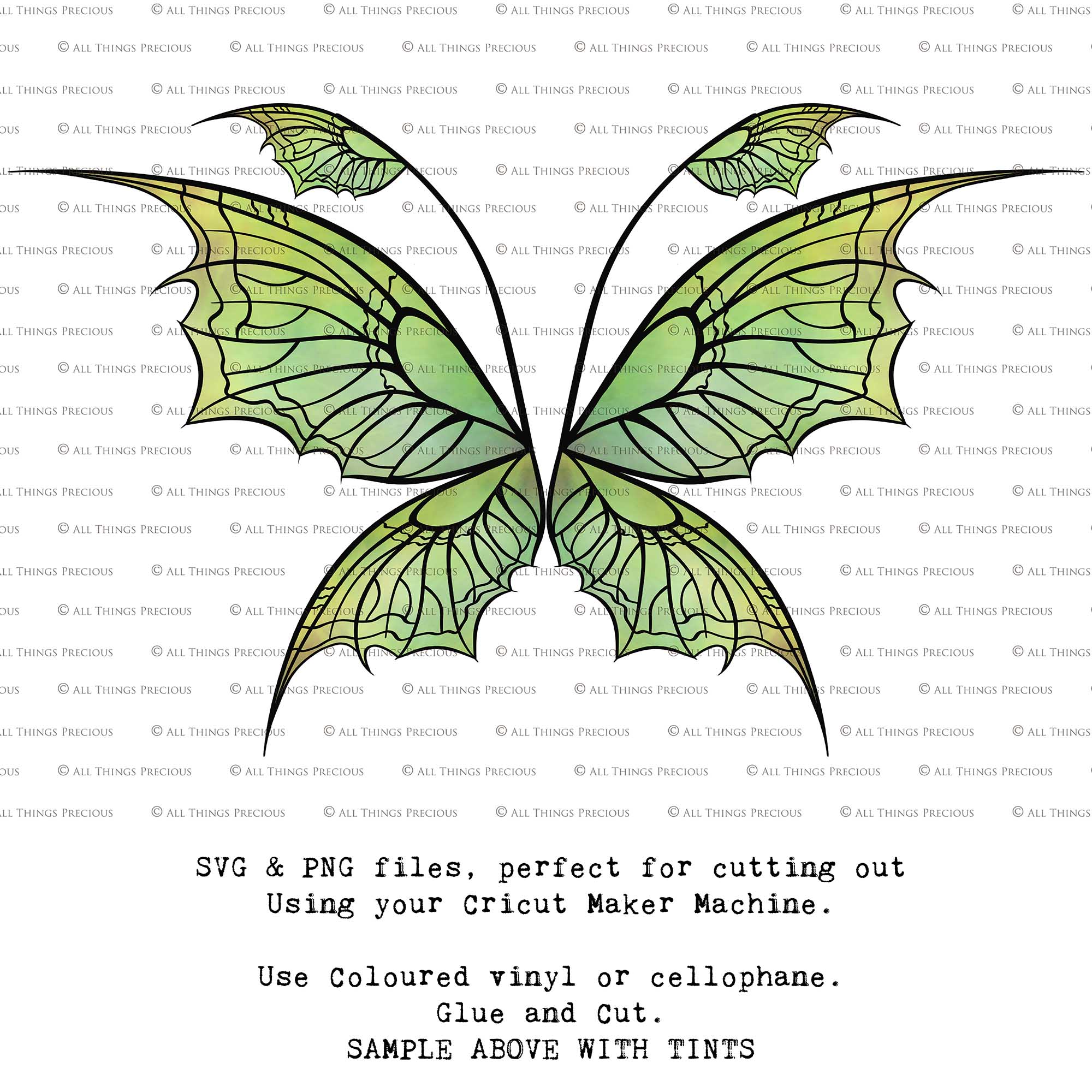 SVG & PNG Fairy Wing files for Cricut or Silhouette Cameo Cutting Machine. To create wearable fairy wings, in adult or children sizes.  Use this clipart design for Halloween Costumes, Fantasy or Cosplay or photography. These are Individual Wing Pieces, for you to cut and assemble. This is a digital product.